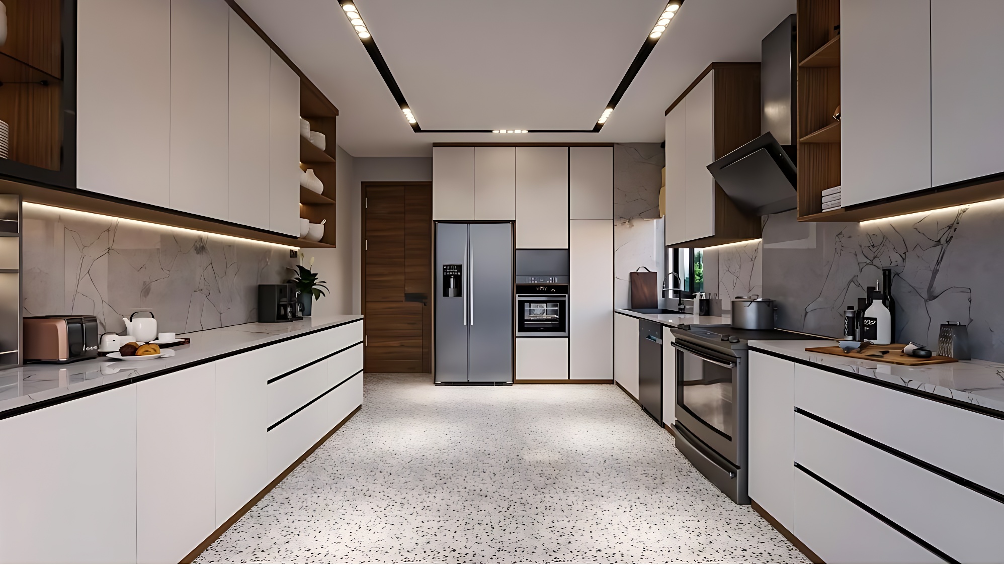 Parallel modular kitchen design Surat